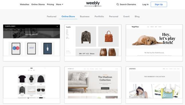 weebly E-Commerce
