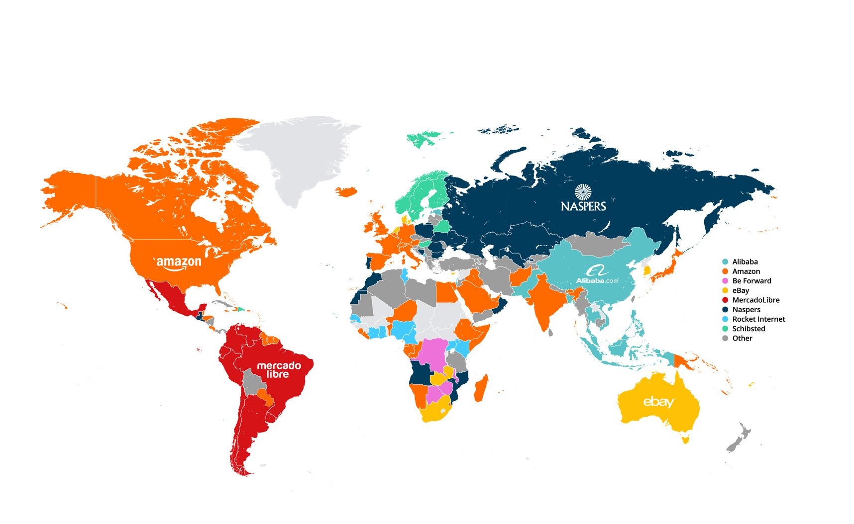Les places de marché en ligne les plus visitées par pays